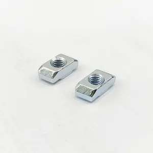 Rhombus Nut Made Of Zinc Plated Carbon Steel For 8mm Slot Aluminum Profile