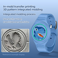 Bracelet léger en silicone anti-perte pour Airtag, motif dessin animé (Donut, Pingouin), pour enfants, avec logo personnalisé, vente en gros