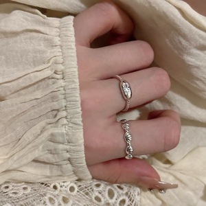 S925 Sterling Silver Shell <b>Open</b> <b>Ring</b> Bean Band Korean Style Simple Versatile For Women Everyday Wear - Product Image 5