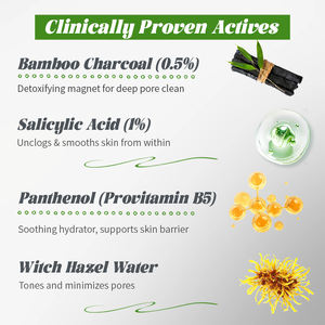 <span class=keywords><strong>Masque</strong></span> exfoliant moussant au charbon de bambou ODM pour le visage, à l'acide salicylique, nettoyage en profondeur des pores, hydratant, apaisant, affine la peau, pour tous types de peau - Product Image 5