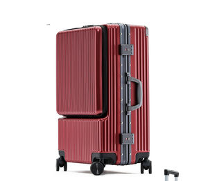 알루미늄 프레임 PC 기내용 캐리어 TSA 잠금장치 20인치 하드케이스 프론트 포켓형 - Product Image 3