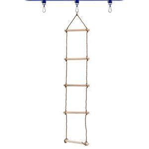 Échelle <span class=keywords><strong>de</strong></span> corde en bois robuste à 5 marches pour enfants et adultes Jeu <span class=keywords><strong>de</strong></span> balançoire intérieur/<span class=keywords><strong>extérieur</strong></span> pour la maternelle et l'équipement <span class=keywords><strong>de</strong></span> terrain <span class=keywords><strong>de</strong></span> jeu scolaire - Product Image 1