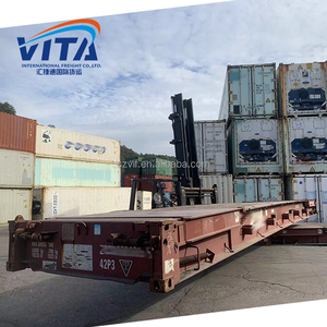 Offerta speciale 40 Ft US contenitore di spedizione in acciaio contenitore piatto in Cina per la vendita