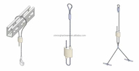 Fournisseur d'usine de systèmes de câbles suspendus, kit de suspension à boucle double face, clips de câble d'extrémité