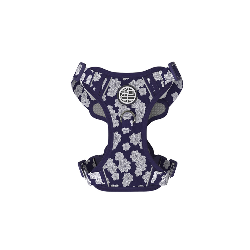 2 protège-poitrine simples - motif floral blanc