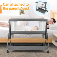 Lit Pliant Portable de Haute Qualité pour Nouveau-Né, Berceau pour Bébé, Ensemble de Literie pour Lit de Bébé