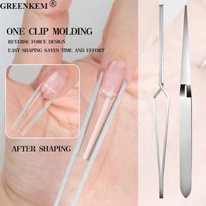 新作ステンレスネイルシェイプクリップUlti機能ネイルクリップシルバーネイルピンセット彫刻ピンセットクリップ - Product Image 4