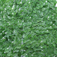 DD2059 Haie artificielle anti-UV en feuilles et lianes, pour balcon, fond décoratif vert, décoration murale de jardin, écran d'intimité en lierre artificiel