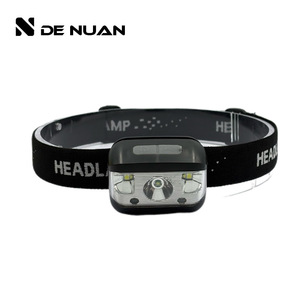 De Nuan Headlamp 2000mAh Rechargeable Led Waterproof Adjustable Headband Motion Sensor Outdoor Camping Hiking - Product Image 1