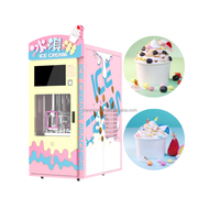 Machine à glaces molles Maker Vending pour usage commercial automatisé, en acier inoxydable, certifiée Energy Star, compatible avec l'eau