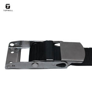 Sangles de <span class=keywords><strong>transport</strong></span> de marchandises certifiées CE TOPWELL avec boucles de fixation pour crochets de surcentrement, en polyester, largeur 50 mm, résistance à la rupture 800 kg - Product Image 2