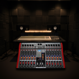 Mezclador de Audio de 12 Canales, Interfaz de Grabación Analógica Bluetooth USB, Consola de DJ, Karaoke, Podcasting, Salida Estéreo D0100H7WFEP - Product Image 2