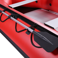 Bateau de pêche gonflable de haute qualité, petit bateau gonflable pliable avec plancher en aluminium, bateau de pêche sportive de 2,7 m