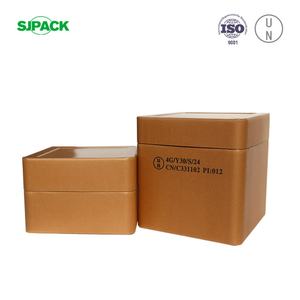 Tambor Cuadrado Marrón SJPACK de 15 Galones para Polvos Químicos, con Tapa Plana y Base Uniforme, Apilable, Diseño de Dos Piezas, Incombustible - Product Image 3