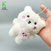 Vente en gros de porte-clés ours en peluche Kawaii personnalisés décoration sac pendentif ours en peluche mini jouets en peluche poupées porte-clés