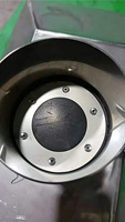 Hotte d'extraction au sol en acier inoxydable et acier galvanisé avec registre d'air, taille personnalisable, installation facile