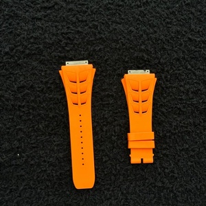 Bracelet de montre personnalisé de haute qualité avec bracelet en silicone souple orange adapté aux bracelets en caoutchouc - Product Image 4