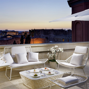 ZUOAN set tavolo e sedia in rattan nordico sede bisto rattan sillas de terraza francese - Product Image 3
