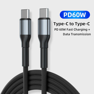 Fournisseurs de premier rang Produits les plus vendus Adaptateur de chargeur rapide PD Tipo C Type C vers Type C Cordon USB Câble de données pour Apple iPhone - Product Image 3