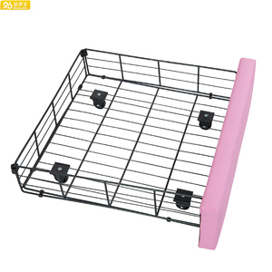Princess <strong>Style</strong> Twin <strong>Bed</strong> LED Wing Headboard Solid Wood Frame Storage Electric Feature <strong>Japanese</strong> for Bedroom Female Apartment - Product Image 4