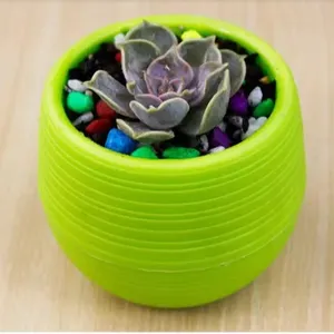 Pot de fleur ensemble résine plastique couleur respirant Mini jardinage plante outils ménage balcon bureau verdure succulente pot de fleurs