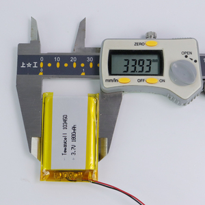 Batteria Ricaricabile agli Ioni di Litio Polimero Msds Li-ion 103450 6.66wh Lipo <span class=keywords><strong>3</strong></span>.7v 1800mah 2000mah - Product Image 3