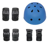 Équipement de protection universel pour vélo, ensemble d'équipement pour enfants et adultes, kit de 7 pièces à poulie pour casque de skateboard, tendance