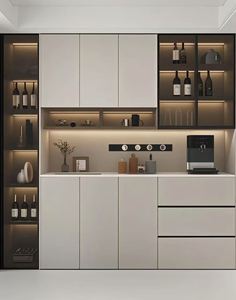 Buffet en bois au design moderne personnalisé Rangement de meubles de maison polyvalent pour cuisine Salon Hôtel Maison Bar Salle à manger - Product Image 1