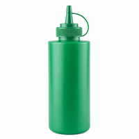 Bouteille de sauce PE de 430 ml, flacon souple pour condiments, emballage personnalisé OEM en gros pour Ketchup, sauce tomate, vinaigrette, assaisonnement, kit
