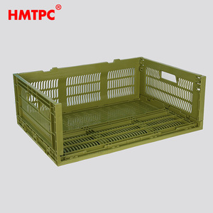 ลังพลาสติกพับได้ HMTPC สีเขียว ขนาด 40x30x20 ซม. สำหรับจัดเก็บและขนส่ง - Product Image 1