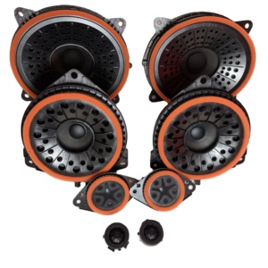 Kit d'enceintes 3 voies spécifiques Toyota, haut-parleurs de <span class=keywords><strong>tweeter</strong></span>/médium/basse fréquence pour l'amélioration audio de voiture, pour portes avant et arrière - Product Image 1