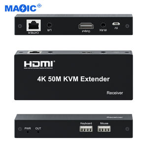 Équipements Audio Vidéo 4k 30hz 50m HDMI USB 2.0 KVM Extender Over CAT 6 CAT 6e KVM Extender for HDTV Mouse Keyboard - Product Image 4