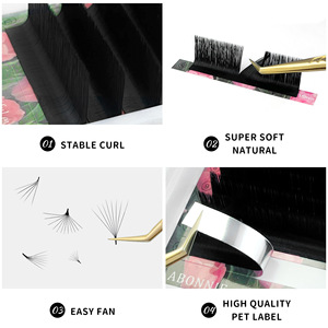 ขนตาปลอมแบบกึ่งทำมือสำหรับต่อขนตาปลอมทำจากผ้าแคชเมียร์แบบง่าย - Product Image 3