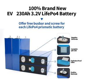 Batterie au phosphate de fer et de lithium Gotion 3.2V 230Ah certifiée CE, haute puissance, 4000 cycles, température de fonctionnement de -20 à 60°C pour 230Ah haute performance - Product Image 4