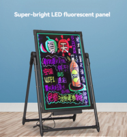 Panneau lumineux LED fluorescent pour les entreprises, les hôpitaux, la publicité, l'affichage, tableau noir électronique, faible consommation d'énergie
