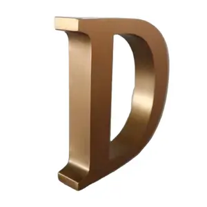 Sinal de negócios personalizado em aço inoxidável letras acrílicas logotipo da marca 3D sinal de metal para decoração de eventos