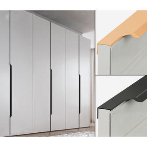 Высококачественная Минималистичная дверная ручка шкафа, круглая золотистая легкая Роскошная дверная ручка шкафа, металлическая ручка для шкафа из алюминиевого сплава - Product Image 2