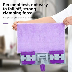 ไม้ม็อบไมโครไฟเบอร์สำหรับทำความสะอาดพื้นในบ้านไม้ถูพื้นแบบแบน - Product Image 5