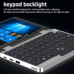 Laptop Yoga 8 inci N100 frekuensi utama 0.8Ghz Ips 1200*1920 jendela Laptop 512Gb Ssd Hdd Notebook