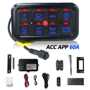 8 Gang Off-Road LED <span class=keywords><strong>Switch</strong></span> <span class=keywords><strong>Panel</strong></span> Circuit Control Box Général pour SUV ATV UTV Truck 4x4 Marine 12V 24V Véhicules - Product Image 1