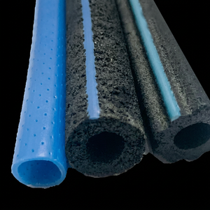 Extruded plastic leaf spring Industrial plastic gear washer Black stripe blue green strip - Product Image 1