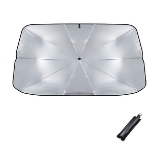 Parasole Pieghevole per Auto, Ombrello Parasole in Nylon Argento, Tenda Parasole per Finestrino Anteriore, <span class=keywords><strong>Accessori</strong></span> Protettivi - Product Image 3