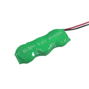 3s1p 3.6V có thể sạc lại Ni-MH NiMH 1.2V 2.4V 3.6V 80mAh pin cho đồ chơi