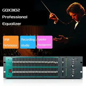 GQX3102 Professional Equalizer Equalizer Audio Pour Particuliers Audio Graphic Equalizer Audio Min