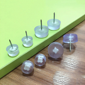 Goupilles de sol en caoutchouc transparent épaissies et durables, antidérapantes, pour pieds de meubles, table, chaise, protection contre le bruit, antidérapantes - Product Image 6