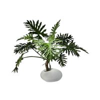Plantes artificielles en pot Philodendron au design moderne personnalisé, toucher réaliste, très réaliste, décoration d'intérieur