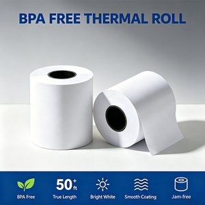 Rotolo Termico Premium 80*80 57*40mm 45Gsm 48Gsm 75Gsm Carta per Registratore di Cassa per Scontrini POS <span class=keywords><strong>ATM</strong></span> Banca Ristorante Supermercato - Product Image 2