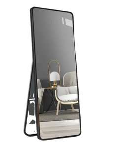 2025 Custom <b>Large</b> Metal Framed <b>Full</b>-<b>Length</b> Wall Standing Floor <b>Mirror</b> Contemporary Thickened Borders <b>Arched</b> Wall for Living Room - Product Image 1