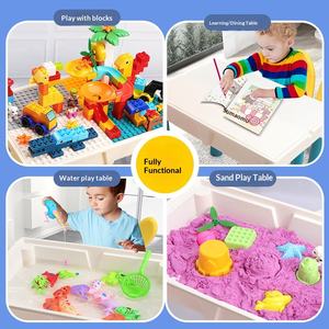 Mesa <span class=keywords><strong>de</strong></span> Bloques <span class=keywords><strong>de</strong></span> Construcción <span class=keywords><strong>de</strong></span> Partículas Grandes Multifuncional para Educación Temprana, Juguete <span class=keywords><strong>de</strong></span> Ensamblaje Intelectual para Niños <span class=keywords><strong>y</strong></span> Niñas, Regalo para Niños - Product Image 3