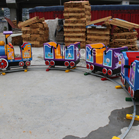 Train électrique pour enfants, attraction de parc d'attractions en plein air, mini-chemin de fer